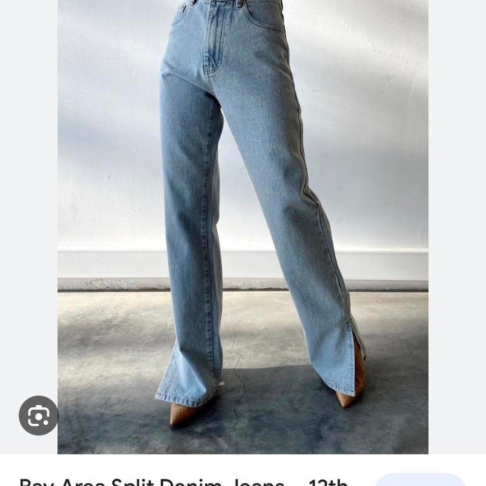 12th tribe Bay Area split hem denim jeans